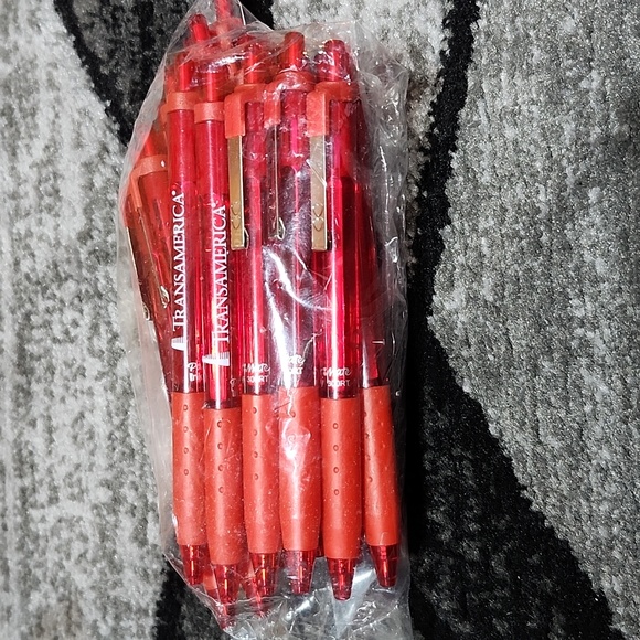 NEW ADVERTISING BALLPOINT BLACK INK PEN BUNDLE 37 PENS - Picture 2 of 8